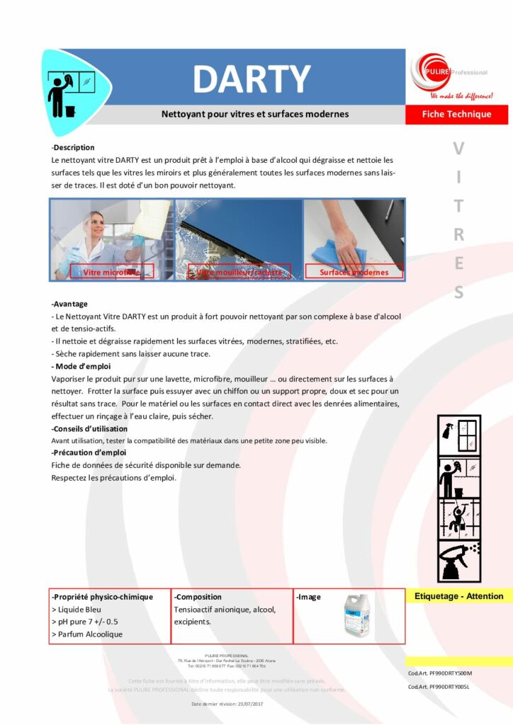 DARTY – Fiche Technique