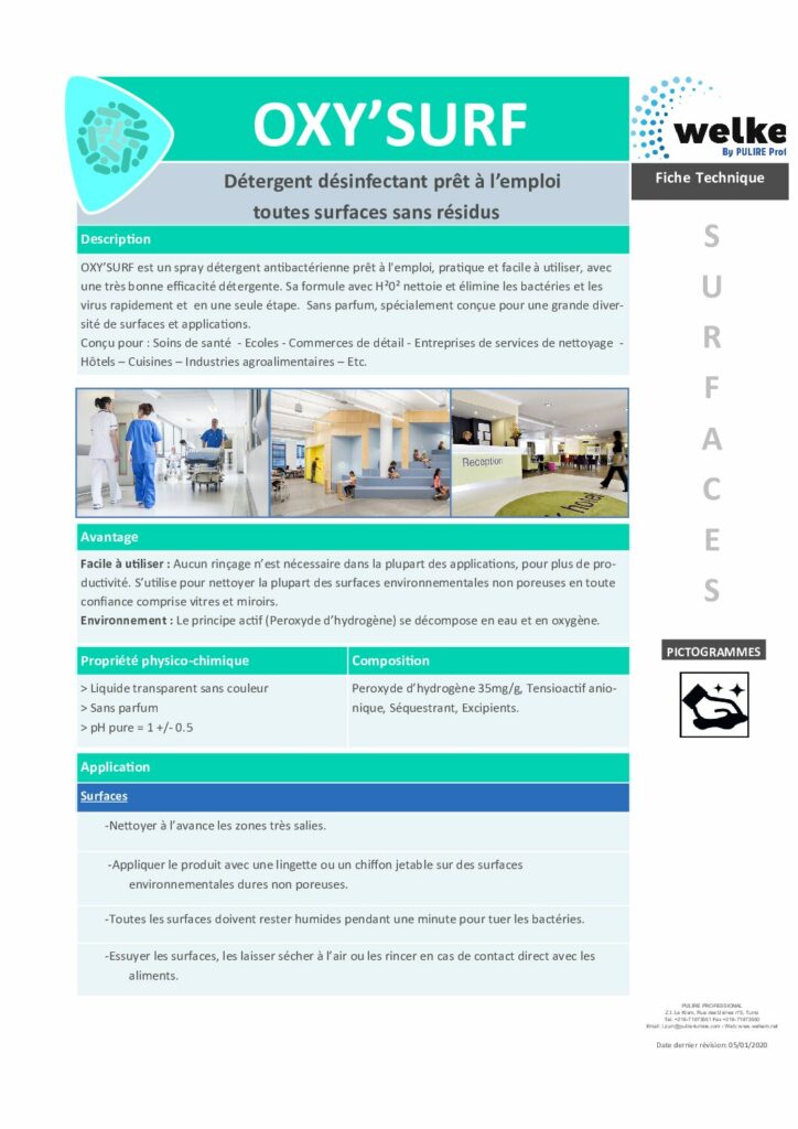 OXY&rsquo;SURF – Fiche Technique