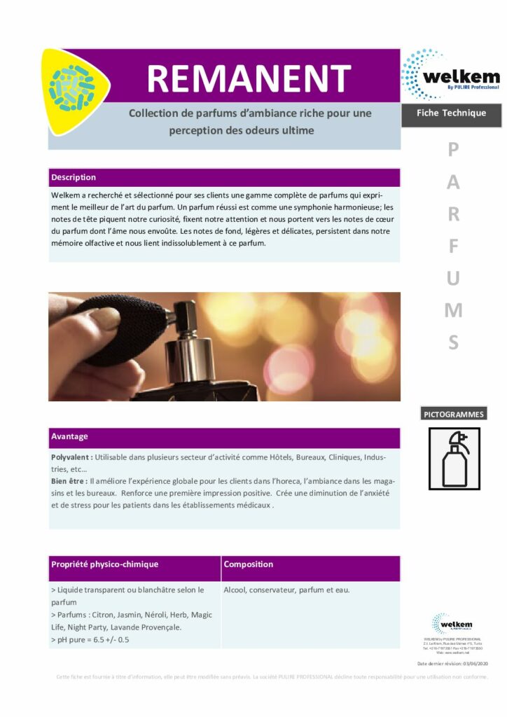 REMANENT PRINCESSE DE NEROLI – Fiche Technique